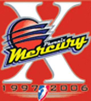 Phoenix Mercury 2006 Anniversary Logo iron on heat transfer